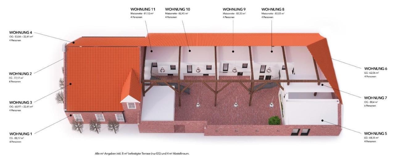 Ferienwohnung Gulfhof Polder72 Polder72 5 Eger Dornum Exterior foto